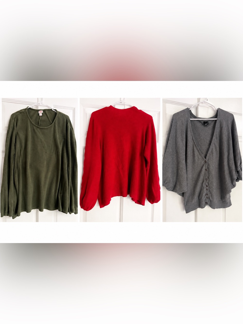 H&M Women’s Sweater Bundle Size L/XL Relaxed Fit Cozy Casual Knits Everyday